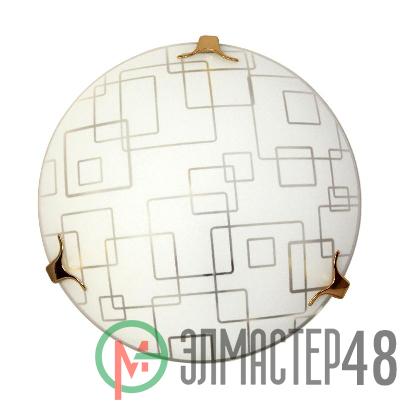Светильник НПБ 01-60-130 "Оазис" d250 М15 1х60Вт E27 IP20 мат. бел. /клипса зол. (инд. упак.) Элетех 1005204960
