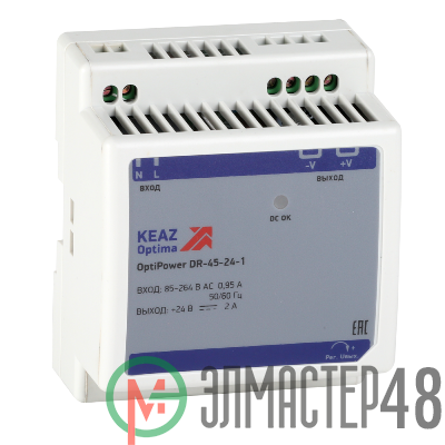 Блок питания OptiPower DR-45-24-1 КЭАЗ 284545