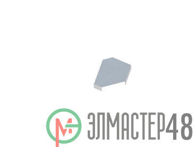 Крышка для угла горизонтального 90град. осн.100 сталь 0.7мм ЛМсК-90Г цУТ2.5 оцинк. СОЭМИ Н0122410112