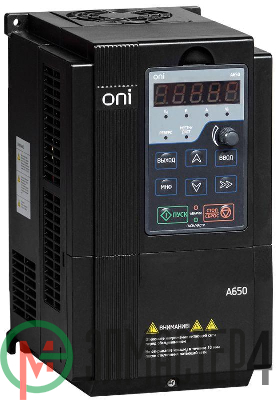 Преобразователь частоты A650 380В 3Ф 1.5кВт 4.2А ONI A650-33E015T