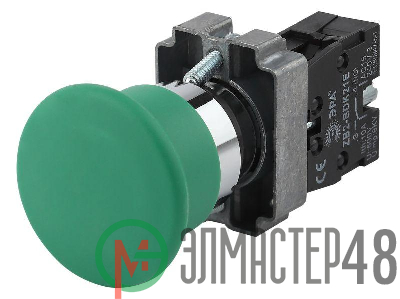 Кнопка LAY5-BC31 "Грибок" 1з BBG70-BC-K06E зел. ЭРА Б0045641