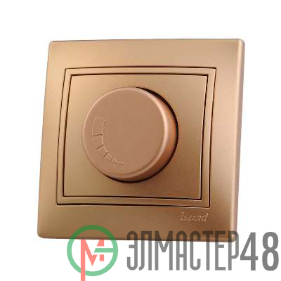 Светорегулятор СП 1000Вт Мира метал. зол. Lezard 701-1313-157