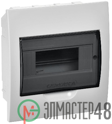 Бокс ЩРВ-П-8 мод. встраив. пластик IP41 GENERICA IEK MKP12-V-08-41-G