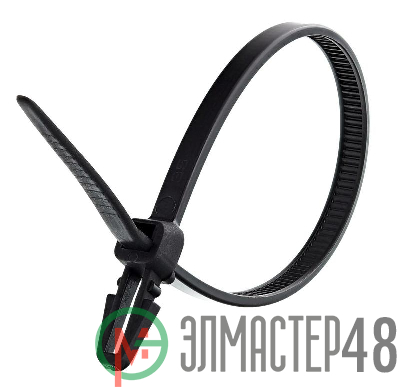 Хомут кабельный нейлоновый с анкером черн. 4.8х200 (уп.100шт) TOKOV ELECTRIC TKE-HNB-4.8-200-B/100