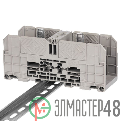 Клемма проходная болтовой зажим 2 точки подключения 185кв.мм сер. DKC FER-185