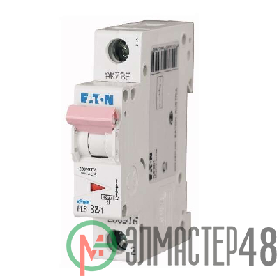 Выключатель автоматический модульный 1п C 2А 6кА PL6-C2/1 EATON 286528