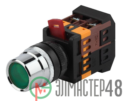 Кнопка ABLF-22 зел. d22мм неон/240В 1з+1р BBT10-ABLF-K06E ЭРА Б0045650