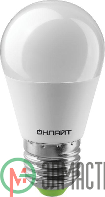 Лампа светодиодная 71 646 OLL-G45-6-230-4K-E27 6Вт шар 4000К бел. E27 470лм 176-264В ОНЛАЙТ 71646