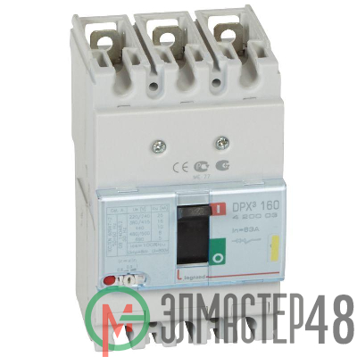 Выключатель авт. 3п 63А DPX3 160 16кА Leg 420003