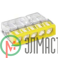 Клемма 5х(0.5-2.5мм) 5-х проводн. для распред. короб. (с контактн. пастой "Alu-Plus") WAGO 2273-245