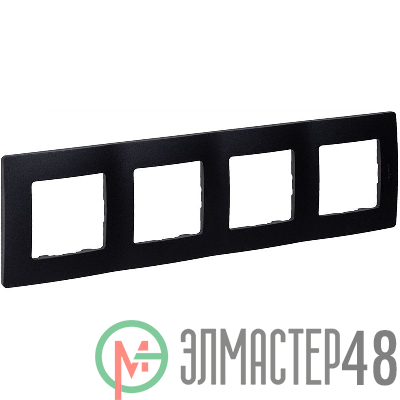 Рамка 4-м Etika антрацит Leg 672584