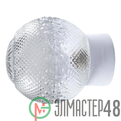 Светильник НББ 64-60-080 "Цветочек" d150 1х60Вт E27 IP20 корпус прямой бел. Элетех 1005100155