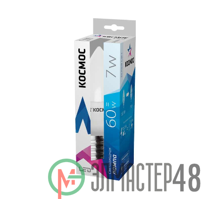 Лампа светодиодная CN 7Вт 220В E27 4500К Космос Lksm_LED7wCNE2745