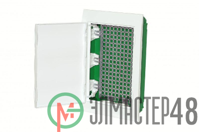 Корпус встраиваемый City9 Box IT 3 ряда 36мод. 2 розетки с бел. дверцей SE EZ9E312P2FIT