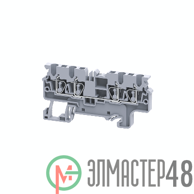Клемма с четырьмя контактами пружинная OptiClip СX-2.5-QUATTRO-(0.2-4)-I сер. КЭАЗ 289753