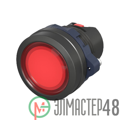 Головка кнопки плоская прозрачная без фиксации красн. DKC M22P-FMLRP