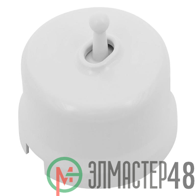 Выключатель 1-кл. (тумблерный) пластик бел. Bironi B1-230-21