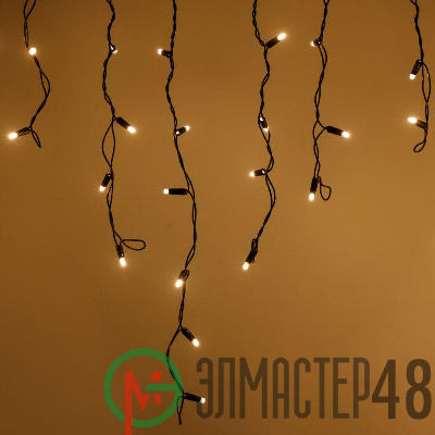 Гирлянда ARD-ICICLE-CLASSIC-5000x500-BLACK-160LED-STD Warm (230В 10Вт IP65) Ardecoled 042668