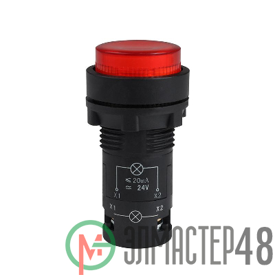 Кнопка с подсветкой OptiSignal Compact D22 С7-PL-B401 красн. 1НЗ 24В AC/DC XB7NW34B2 КЭАЗ 362086