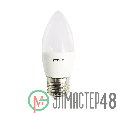 Лампа светодиодная PLED-LX C37 8Вт 3000К E27 JazzWay 5028531