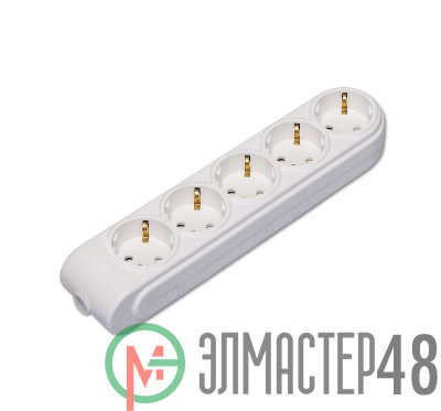 Колодка удлинителя 5-м с заземл. защ. шторки Makel N5210000