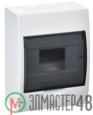 Бокс ЩРН-П-6 мод. навесной пластик IP41 GENERICA IEK MKP12-N-06-41-G