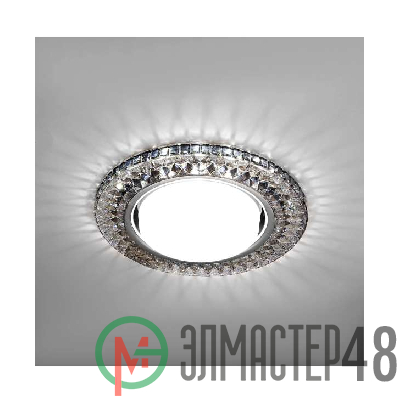 Светильник Emilia LED 53 1 71 полимер со светодиод. подсветкой GX53 черн. ИТАЛМАК IT8690