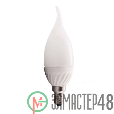 Лампа светодиодная HLB 07-38-W-02 7Вт свеча 3000К тепл. бел. E14 500лм 165-265В NLCO 500212