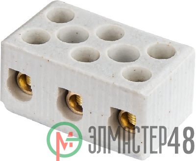 Колодка зажимная винтовая керамическая КЗВ 61 712 NTB-HCR-3-41/WH (уп.20шт) Navigator 61712