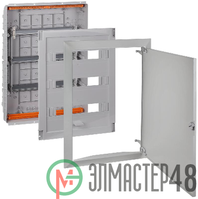 Щит СП 54мод. Тусо 686х518х125мм с метал. дверцей сер. Ruvinil 68154МС
