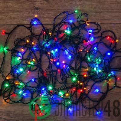 Гирлянда светодиодная универсальная 120LED мультиколор 12м с контроллером Neon-Night 303-105