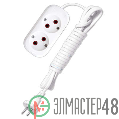 Удлинитель 2х3м без заземл. 6А IP20 У6-011 ШВВП 2х0.75 UNIVersal 9631912