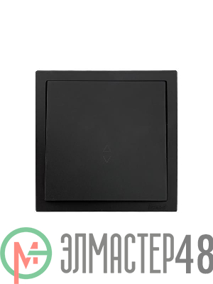 Выключатель проходной 1-кл. СП ZIMA IP20 10А безвинт. зажим черн. бархат LEZARD 704-4288-105QC
