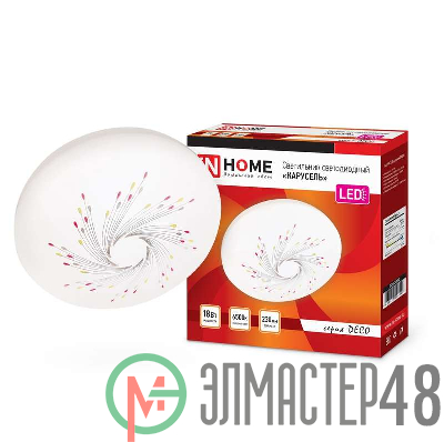 Светильник светодиодный DECO 18Вт 230В 6500К 1170лм 230мм КАРУСЕЛЬ IN HOME 4690612022246