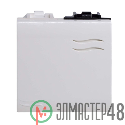 Выключатель 1-кл. 2мод. СП BRAVA 16А IP20 бел. DKC 76002B