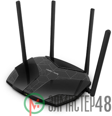 Роутер беспроводной MR70X AX1800 10/100/1000BASE-TX черн. MERCUSYS 1511785