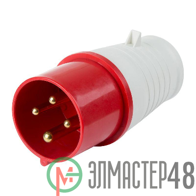 Вилка 024 переносная 3Р+РЕ 32А 380В IP44 Rexant 11-8904