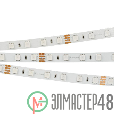 Лента светодиодная RT-B60-10mm 24V RGB 14.4Вт/м IP20 5060 открыт. (уп.5м) Arlight 010367(2)