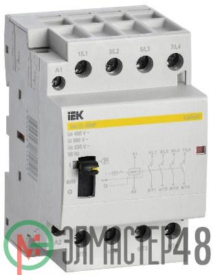 Контактор модульный КМ25-40МР AC с ручным управ. KARAT IEK MKK22-25-40
