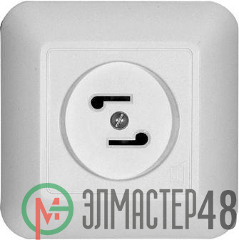 Розетка радиотрансляционная СП Прима 30В 50-10000Гц бел. (опт. упак) SchE RPVS-B