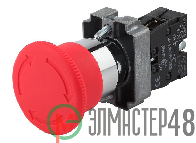 Кнопка LAY5-BS542 "Грибок" аварийная поворотн. с фиксацией BBG90-BS-K04E ЭРА Б0045646