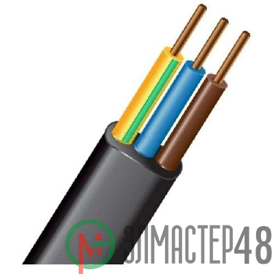 Кабель ВВГ-П 3х2.5 Ч (м) Кабэкс