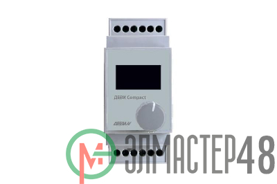 Терморегулятор Compact на шину DIN с датчиком температуры на проводе 16А ДЕВИ 140F5020R