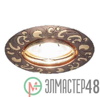 Светильник Olympia 51 1 45 литой поворот. MR16 черн./зол. ИТАЛМАК IT8399
