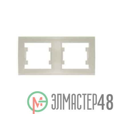 Рамка 2-м Бриллиант горизонт. сл. кость UNIVersal 7948684