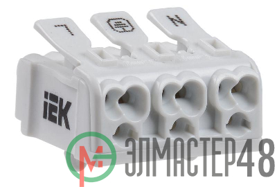 Клемма пружинная соединительная КСПн3-L+N+PE IEK UKZ-B06-3P-F1-E0-10