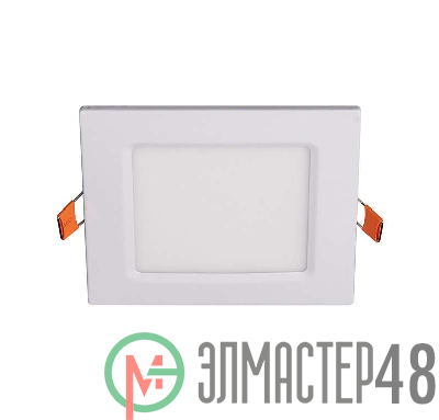 Светильник светодиодный ультратонкий встраив. PPL-S 6Вт 6500К IP40 WH 120мм квадрат Jazzway 5008243A