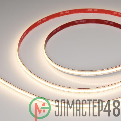 Лента светодиодная COB-X480-10mm 24V Warm 3000К 10Вт/м IP20 FreeCut свободная резка (уп.5м) Arlight 044196