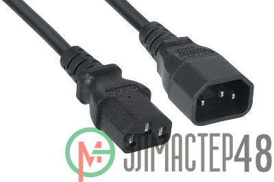 Кабель питаниямонитор-компьютер IEC 320 C13-IEC 320 C14 (3х1.0) PC-189-VDE-1.0-5M 5м Cabeus 10812c
