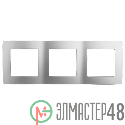Рамка 3-м 12-5003-03 алюм. ЭРА Б0014763